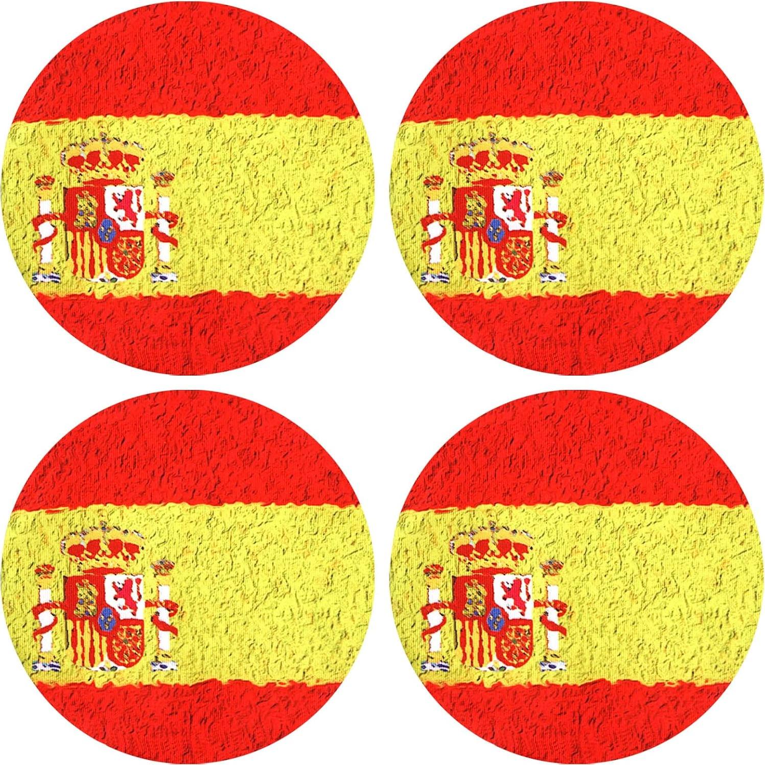 Geekria Cubiertas Lavables para Auriculares - Bandera Española - 4 Piezas