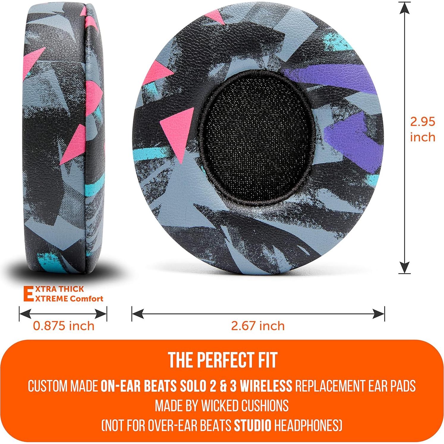 Almohadillas de Repuesto Wicked Cushions para Beats Solo 2 y 3 - Negro