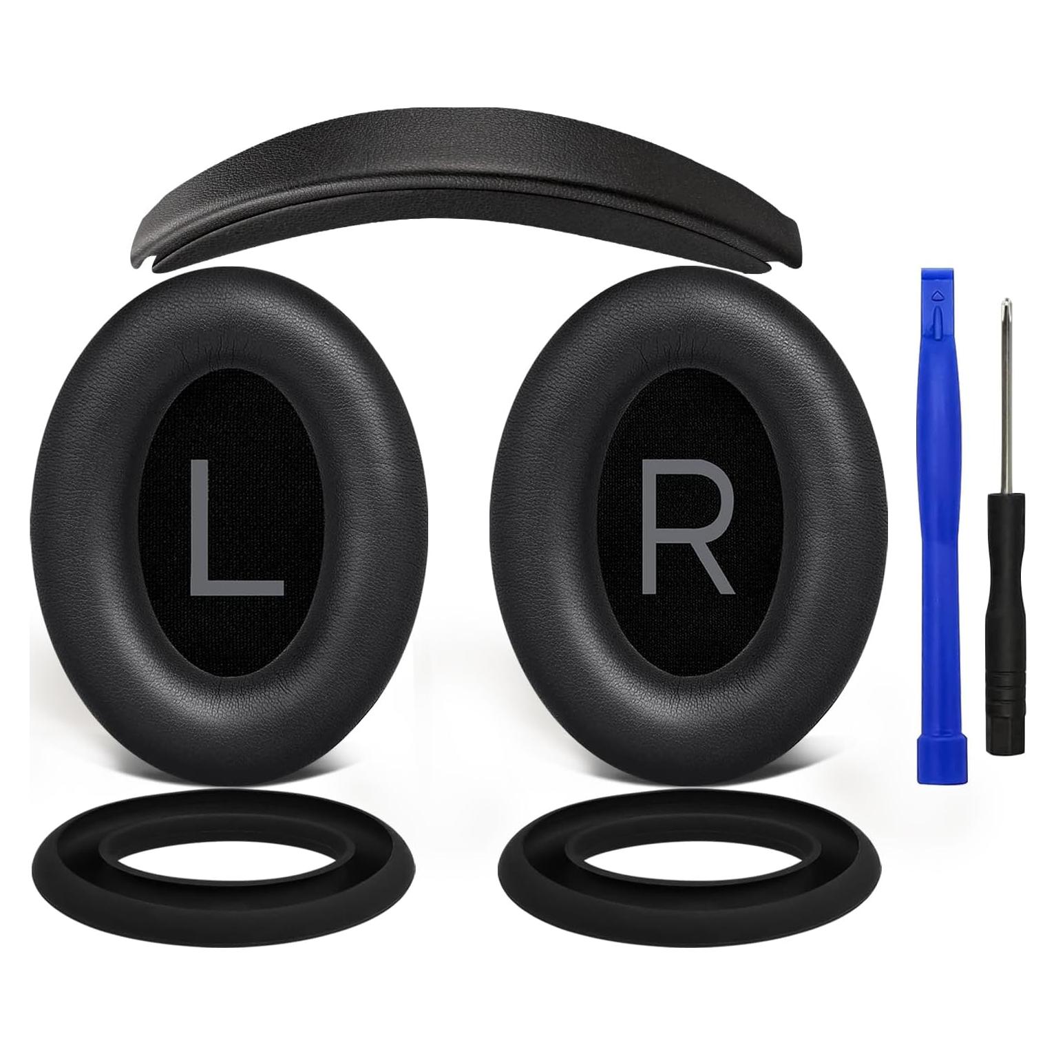 Kit de Reemplazo SOULWIT para Auriculares Bose QC45/QC35 - Negro