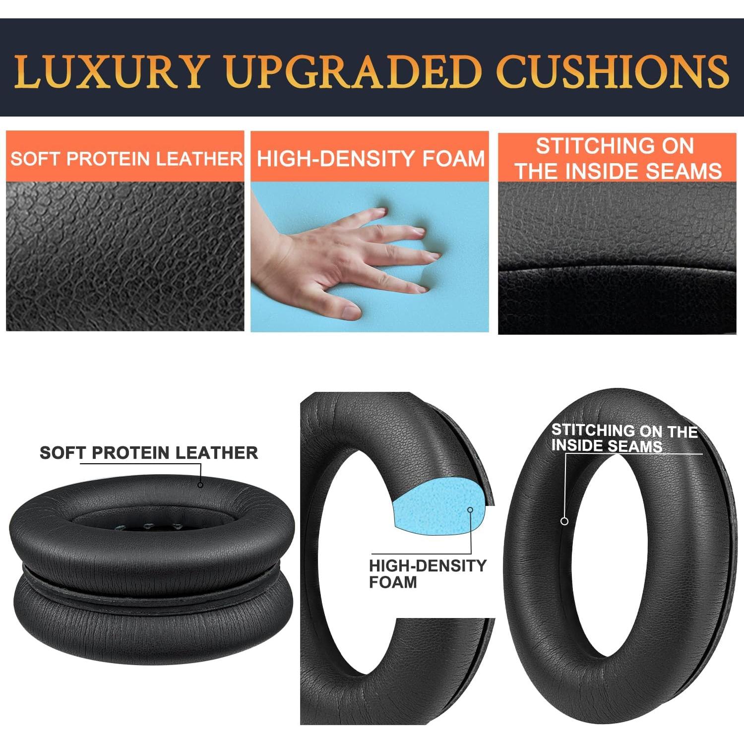 Kit de Reemplazo SOULWIT para Auriculares Bose QC45/QC35 - Negro