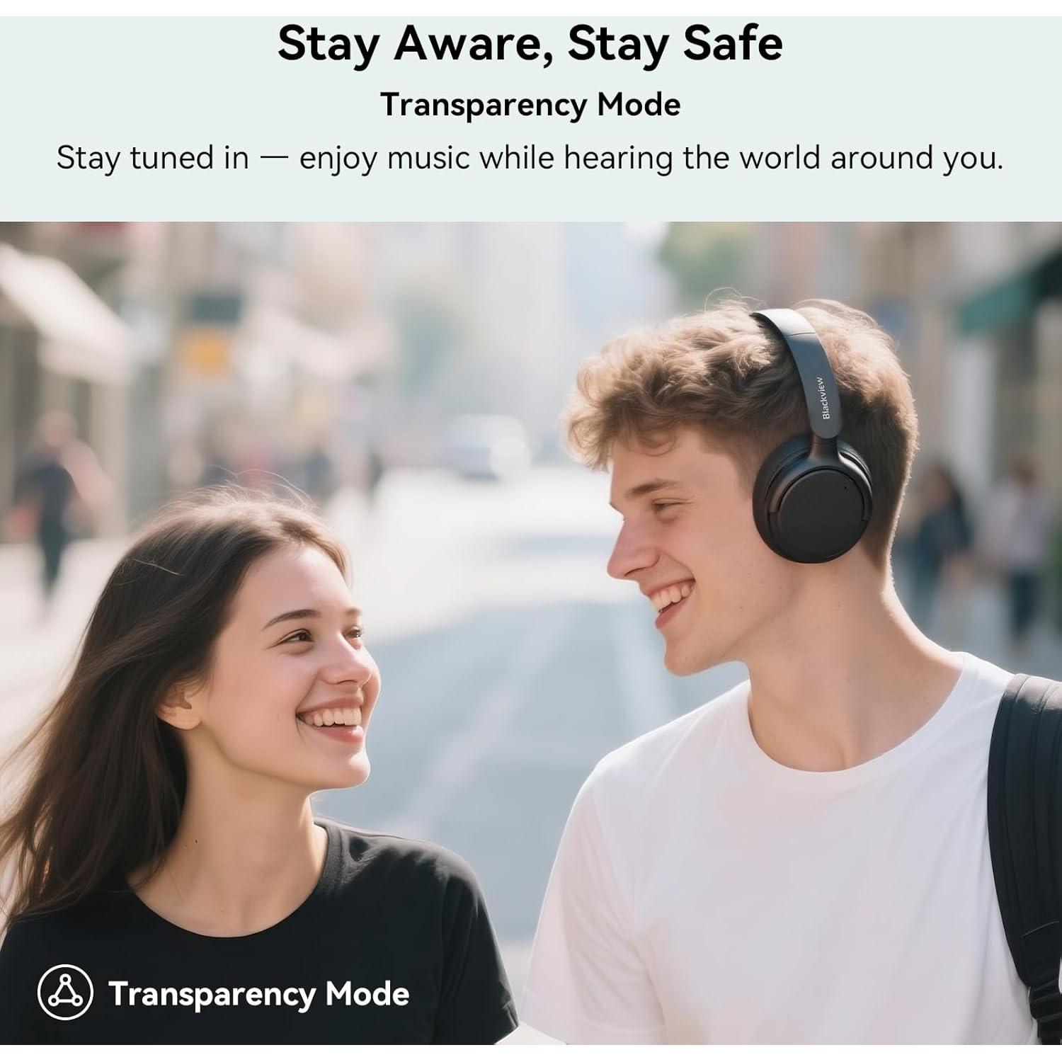 Auriculares Bluetooth Blackview FitBuds H1 Over-Ear ANC 65H