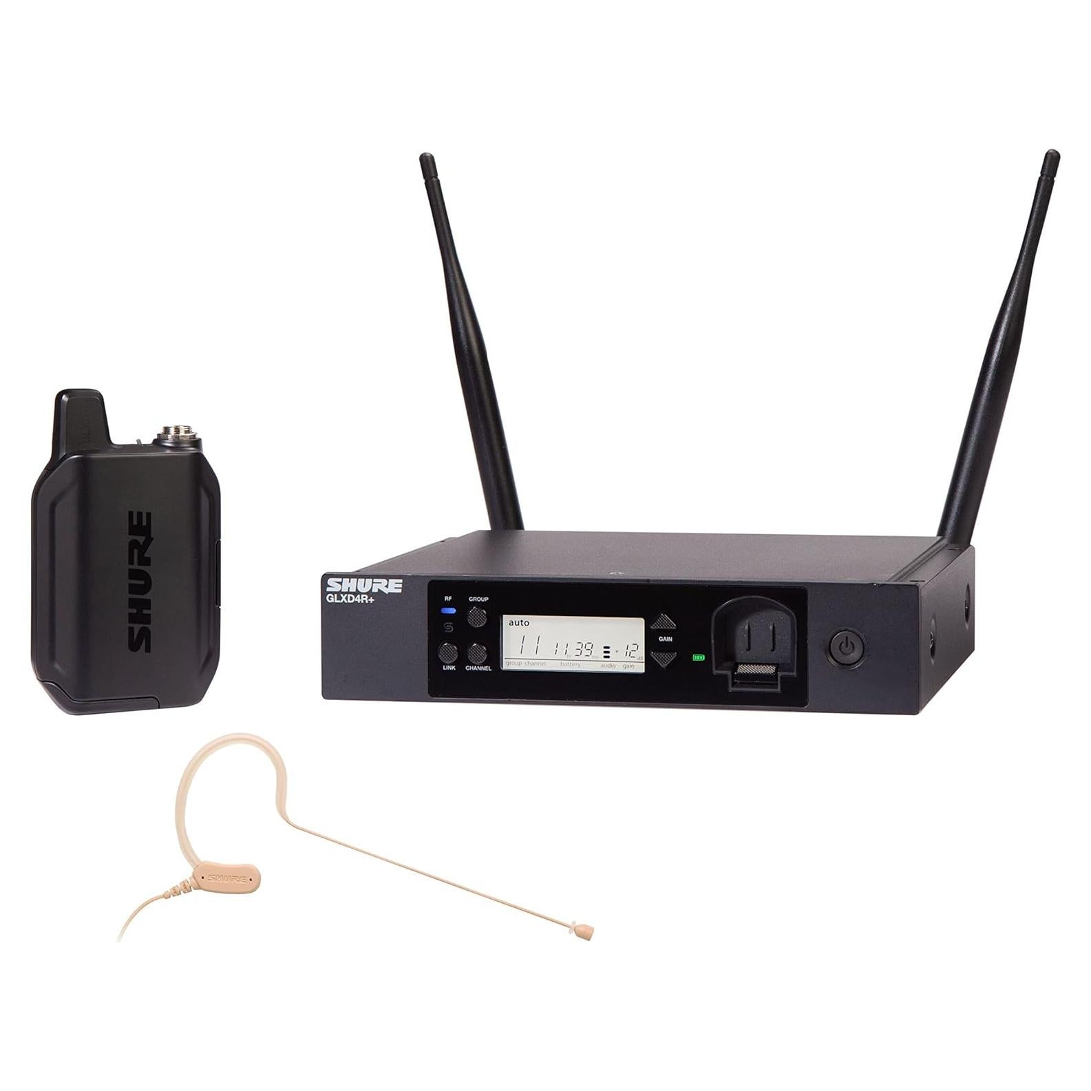 Micrófono Inalámbrico Shure GLXD14R+ con Diadema MX153