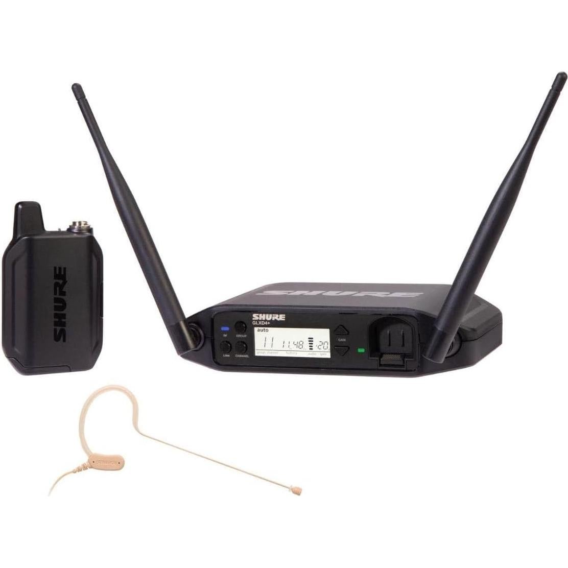 Micrófono Inalámbrico Shure GLXD14R+ con Diadema MX153