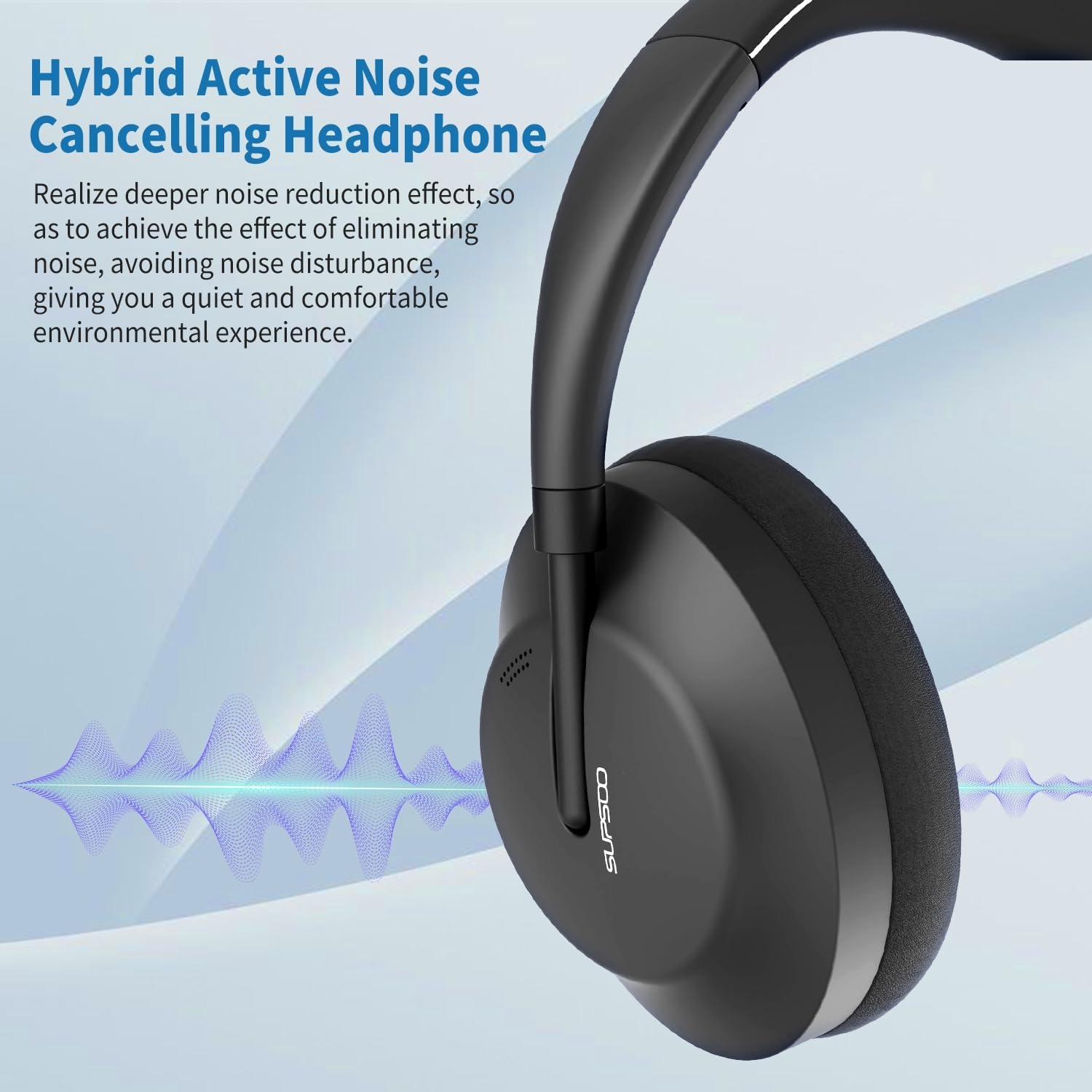 Auriculares Inalámbricos Bluetooth Unbktom B133 ANC Oro Rosa