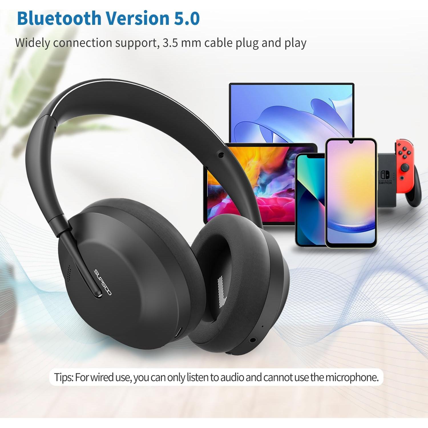 Auriculares Inalámbricos Bluetooth Unbktom B133 ANC Oro Rosa