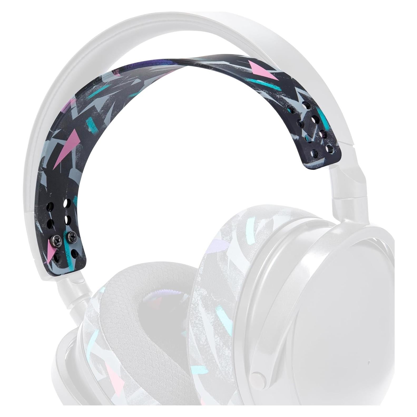 WC HeadbandZ Maxwell - Upgraded Silicone Headband for Audeze Maxwell by Wicked Cushions - Enhanced Flexibility, Comfort, and Style with Matching Earpad Designs| 90's Black