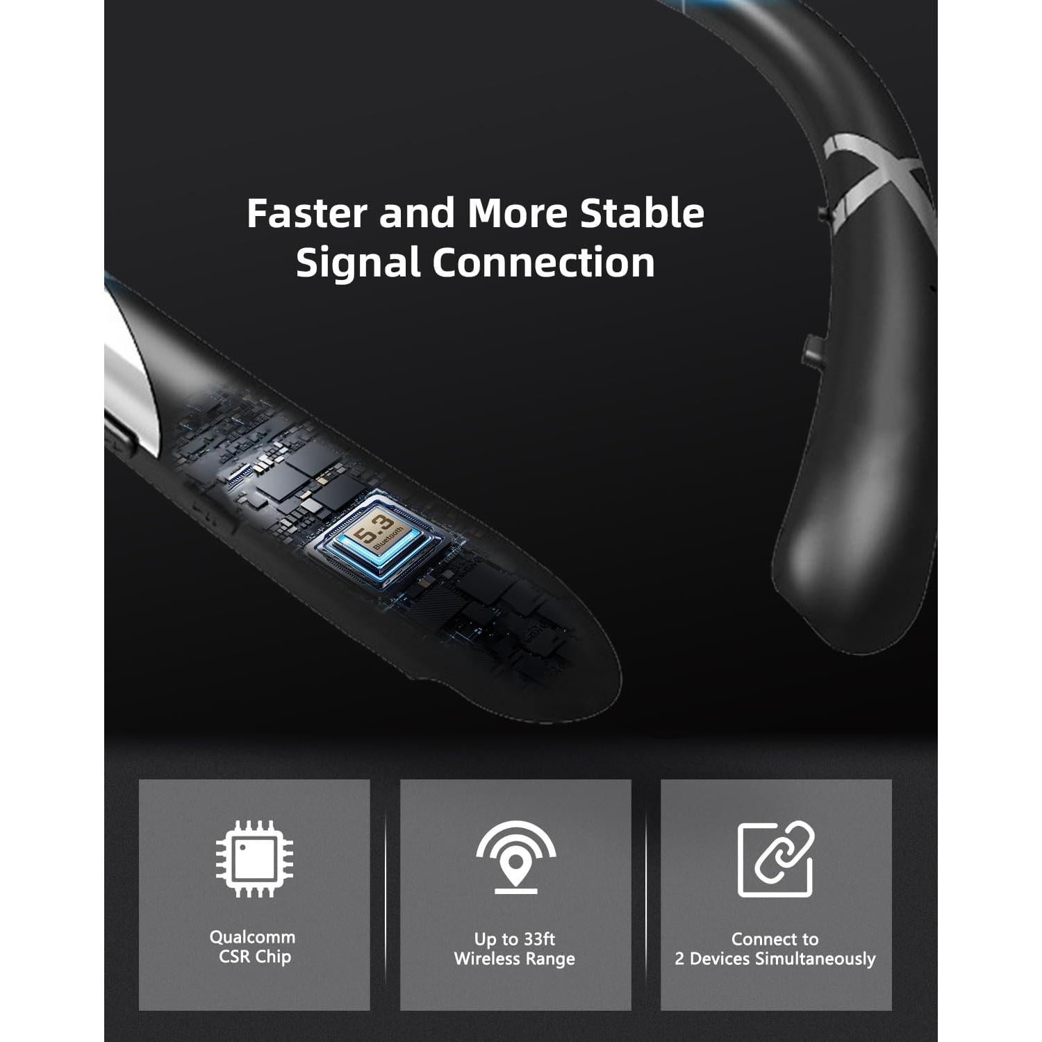 Auriculares Bluetooth Finpola HX965 Retráctiles IPX5 18h Batería