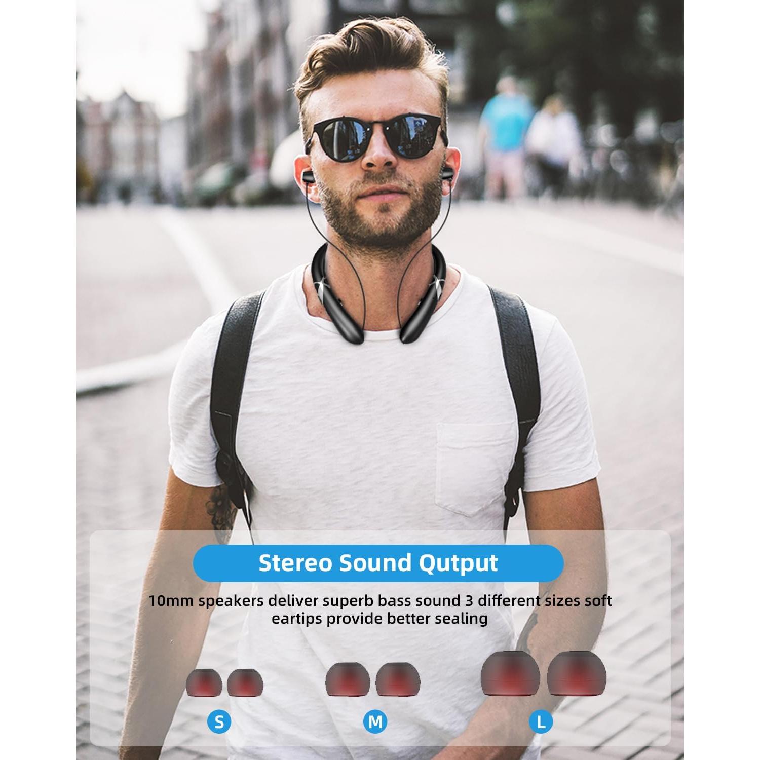 Auriculares Bluetooth Finpola HX965 Retráctiles IPX5 18h Batería