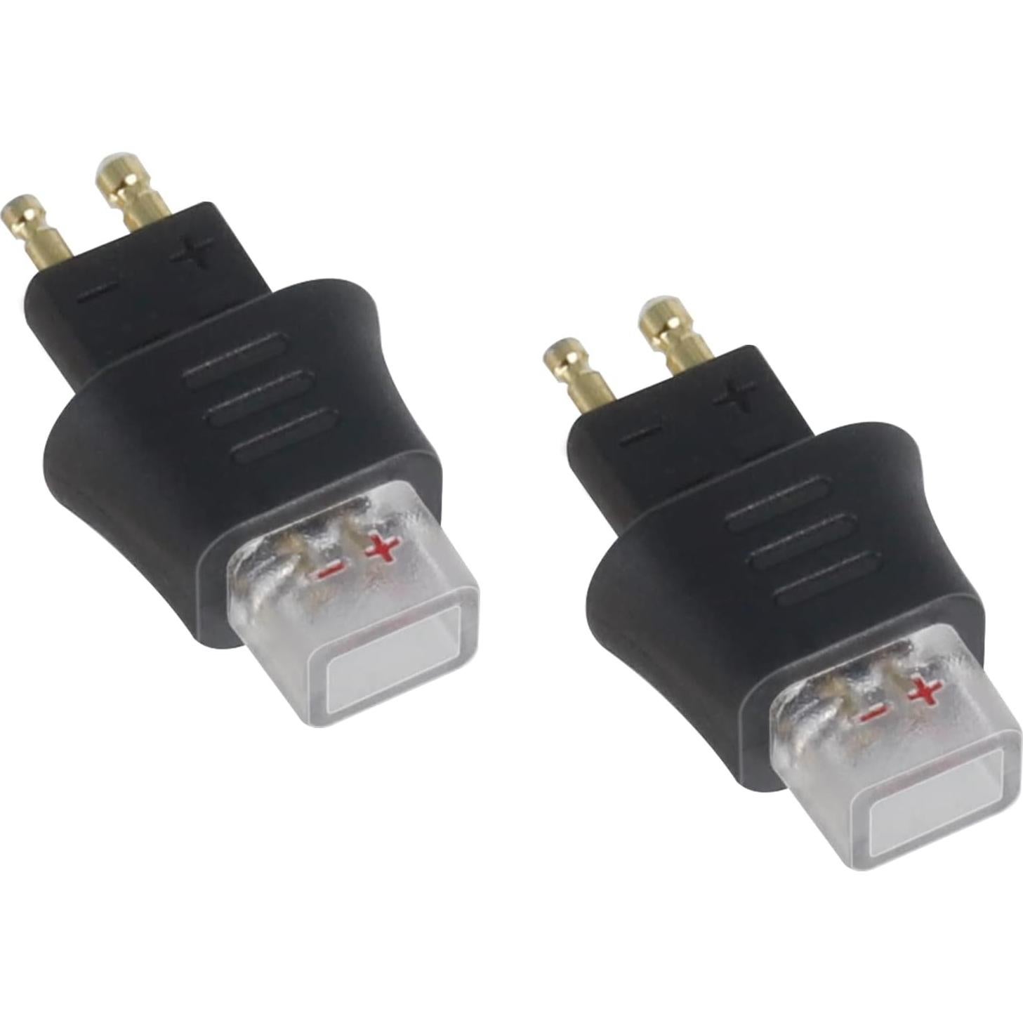 Adaptador Hembra FOSTEX 0.78 a Macho 0.78/0.75 2 Pines Negro