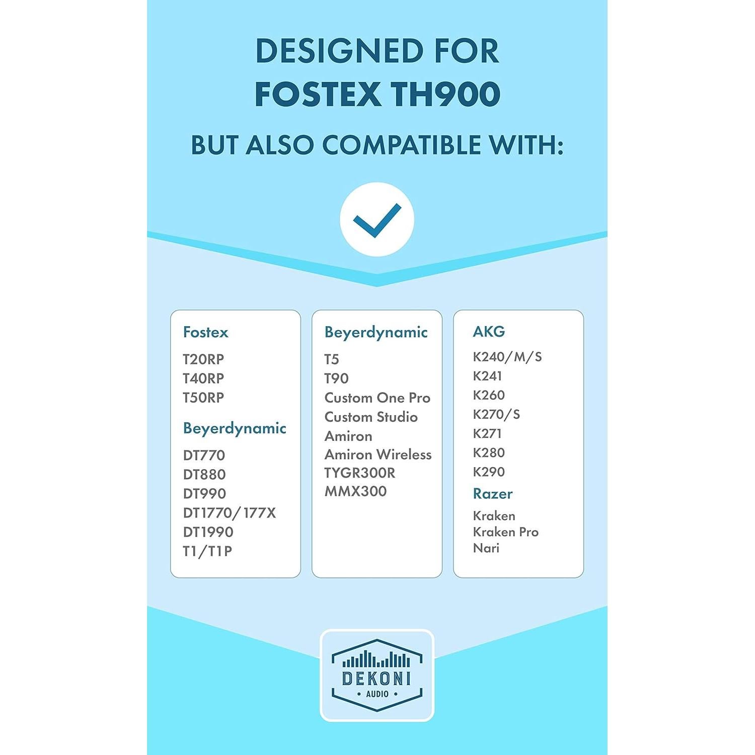 Almohadillas de Reemplazo Dekoni Audio Cuero Oveja Elite para Fostex