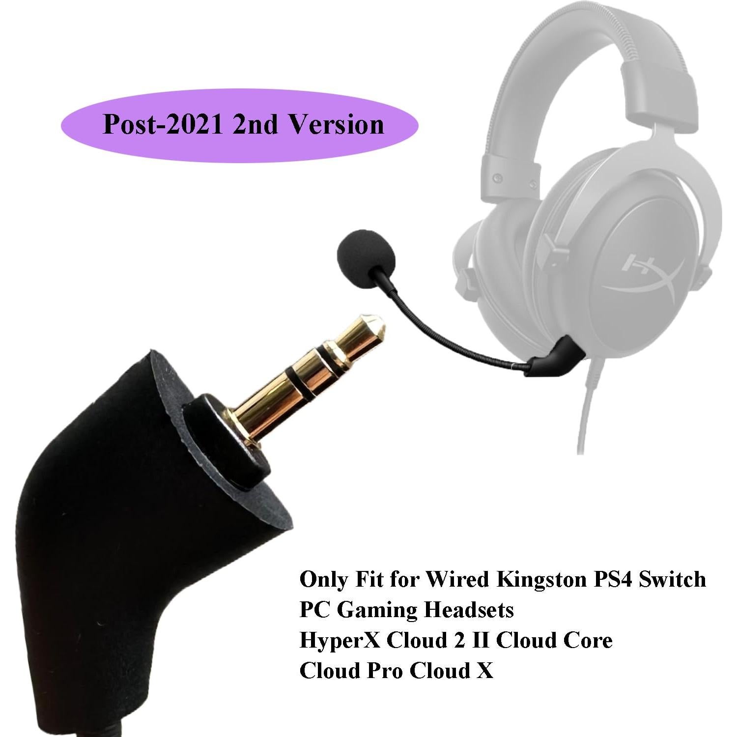 Micrófono de Reemplazo Kingston HyperX Cloud II - Cancelación de Ruido