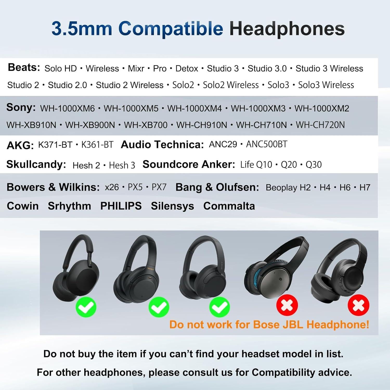 Cable de Audio 3.5mm Callez para Auriculares Beats y Sony