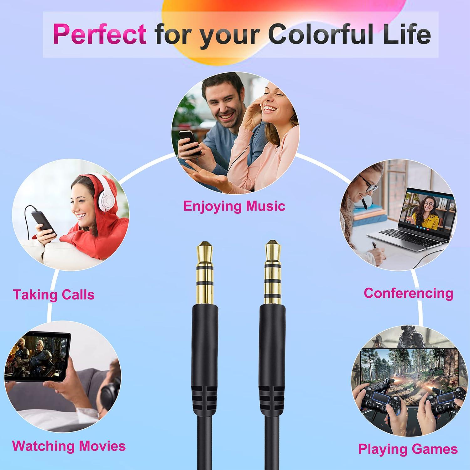 Cable de audio 3.5mm Callez para auriculares Beats y Sony