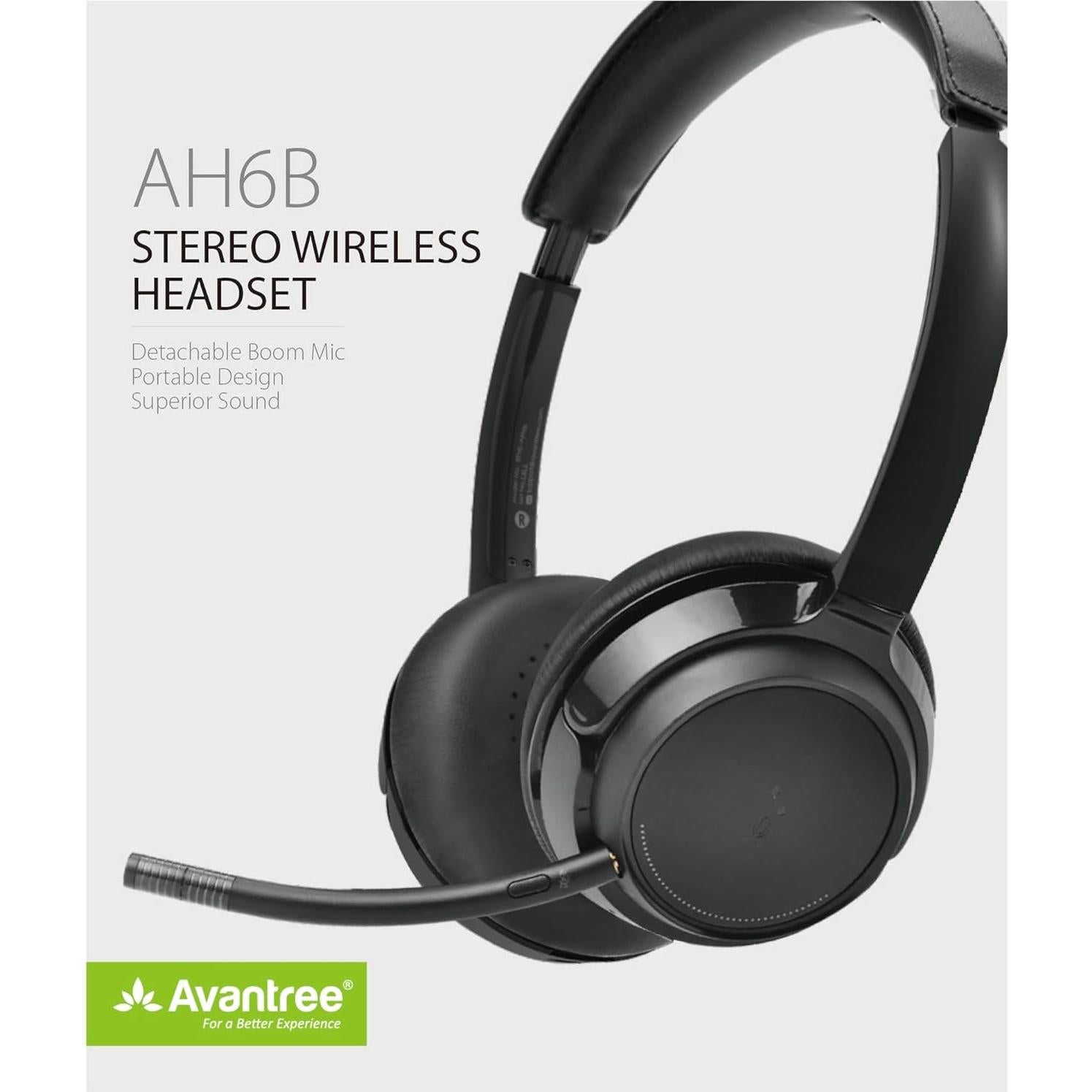 Auriculares Bluetooth Avantree AH6B On Ear con micrófono 22h