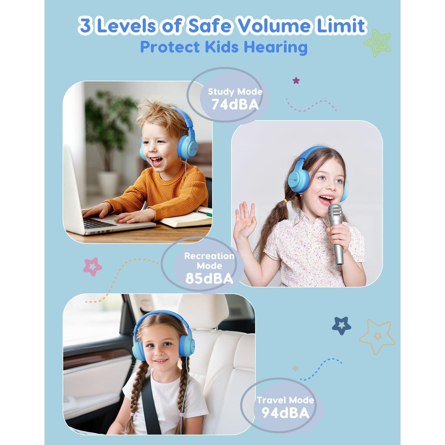 Auriculares Intraaurales para Niños AwaTrue HK07 Azul 230g