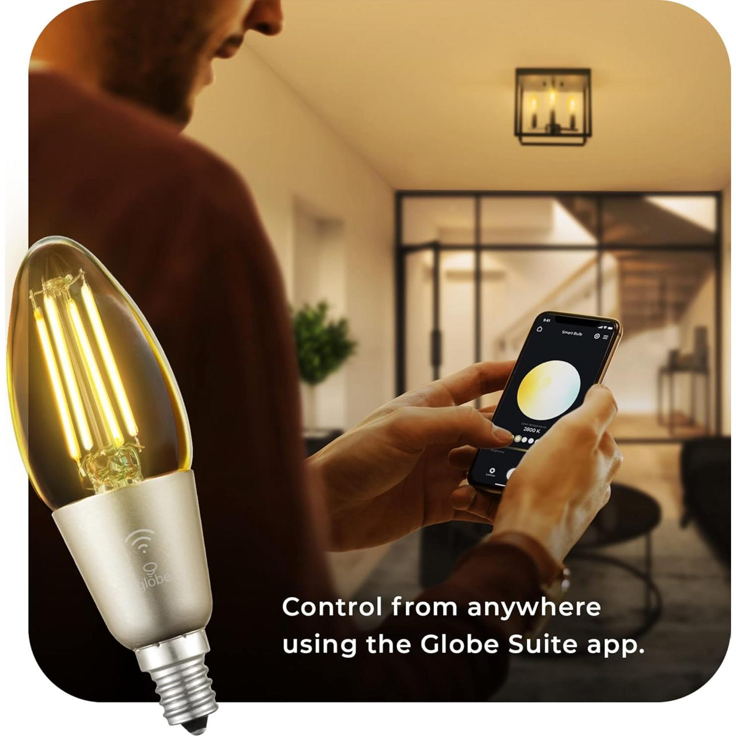 Bombilla LED Inteligente GLOBE B11 4.5W Regulable 2000K-5000K