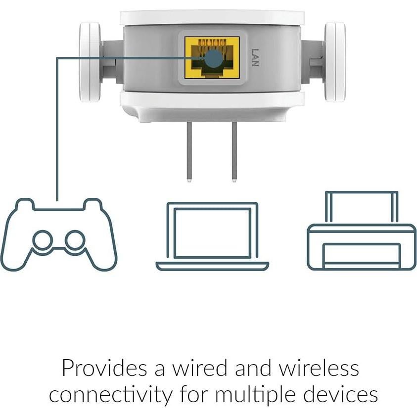 Extensor de Rango WiFi D-Link DAP-1530, AC750, 121 m²