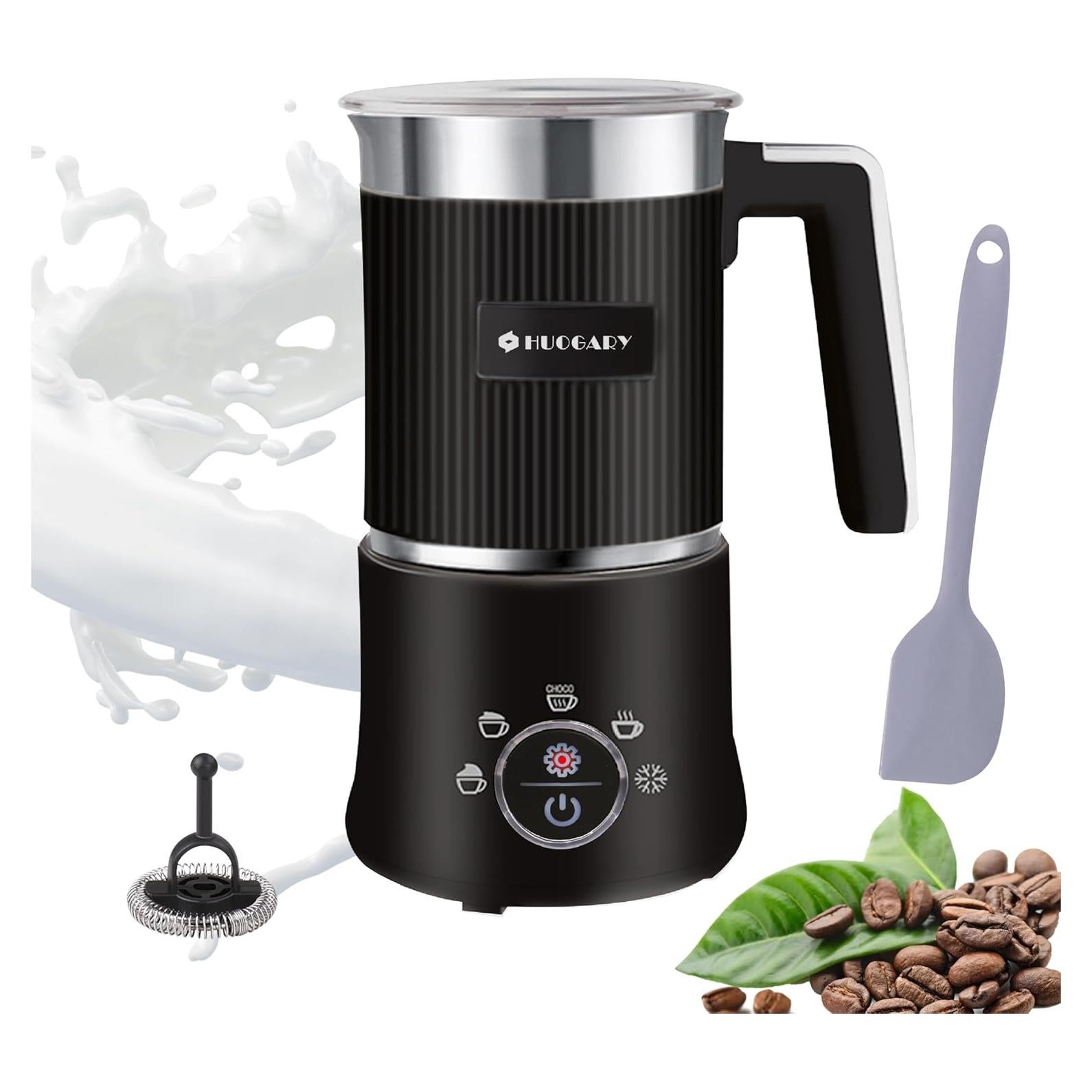 Espumador de Leche Eléctrico Huogary D02 5-en-1 350ml Negro