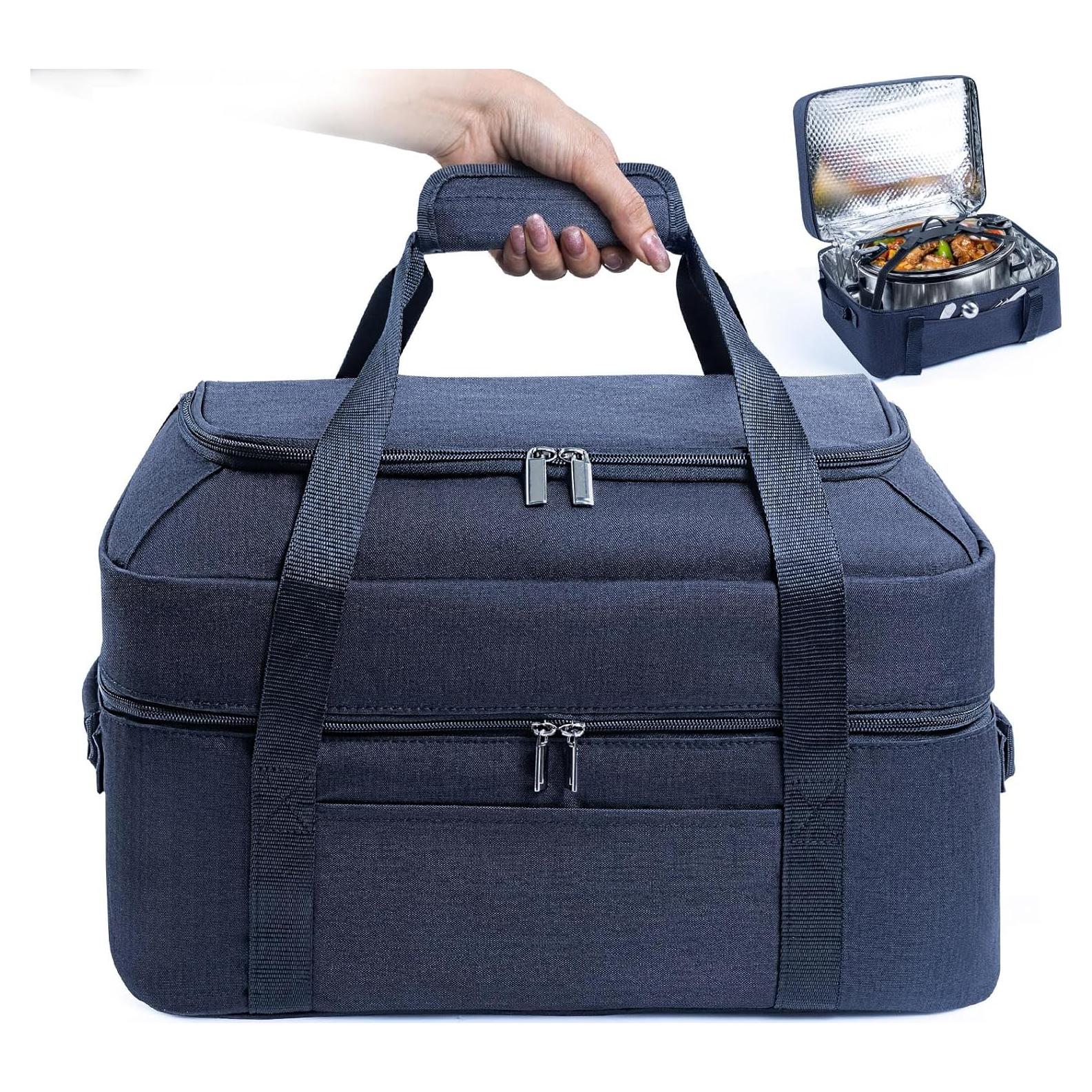 Bolsa de Transporte para Olla de Cocción Lenta BAGSPRITE 6-8 Qt Negra