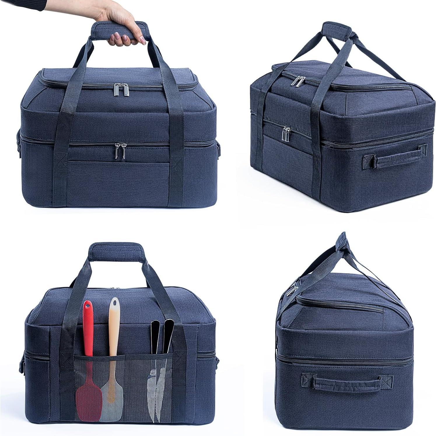 Bolsa de Transporte para Olla de Cocción Lenta BAGSPRITE 6-8 Qt Negra