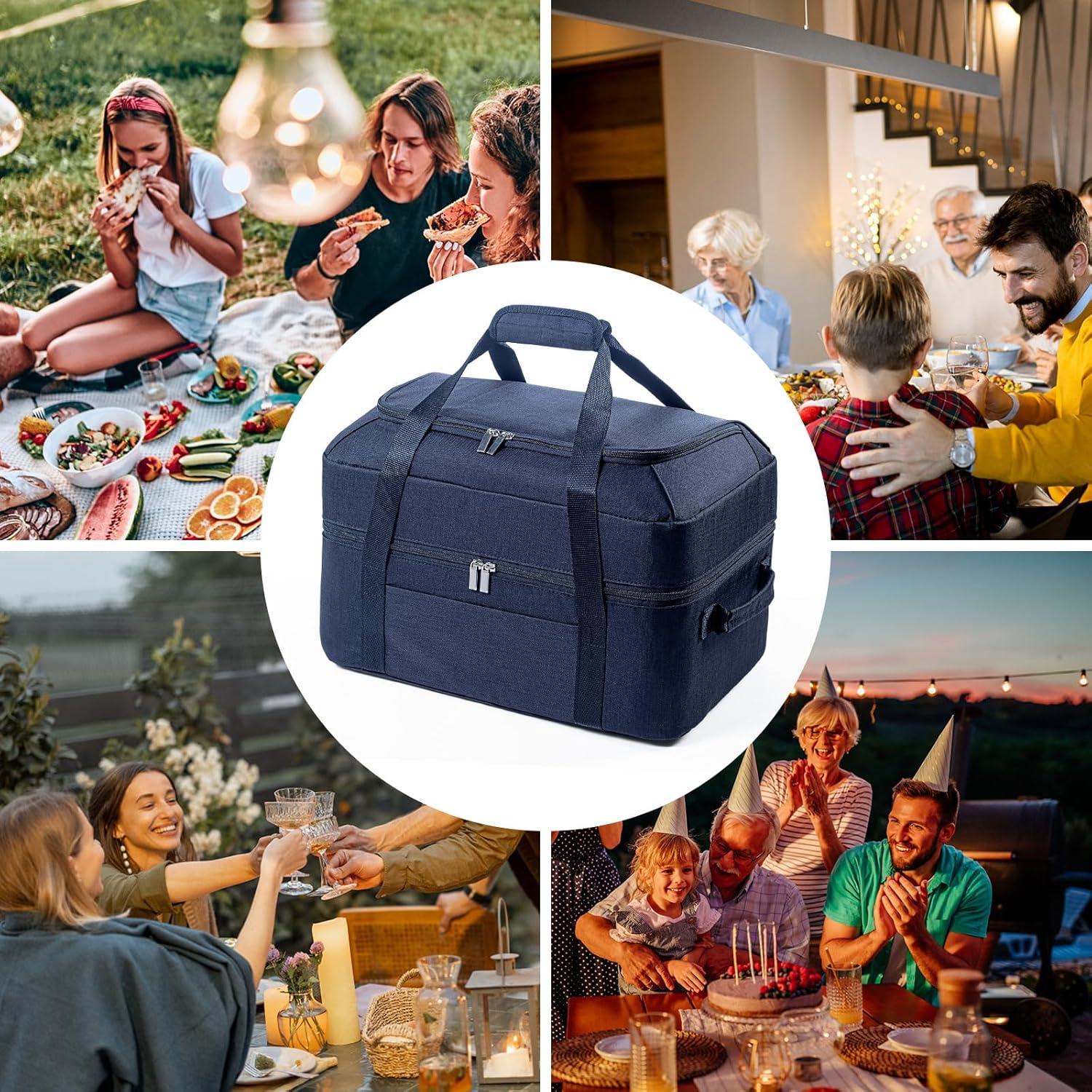 Bolsa de Transporte para Olla de Cocción Lenta BAGSPRITE 6-8 Qt Negra