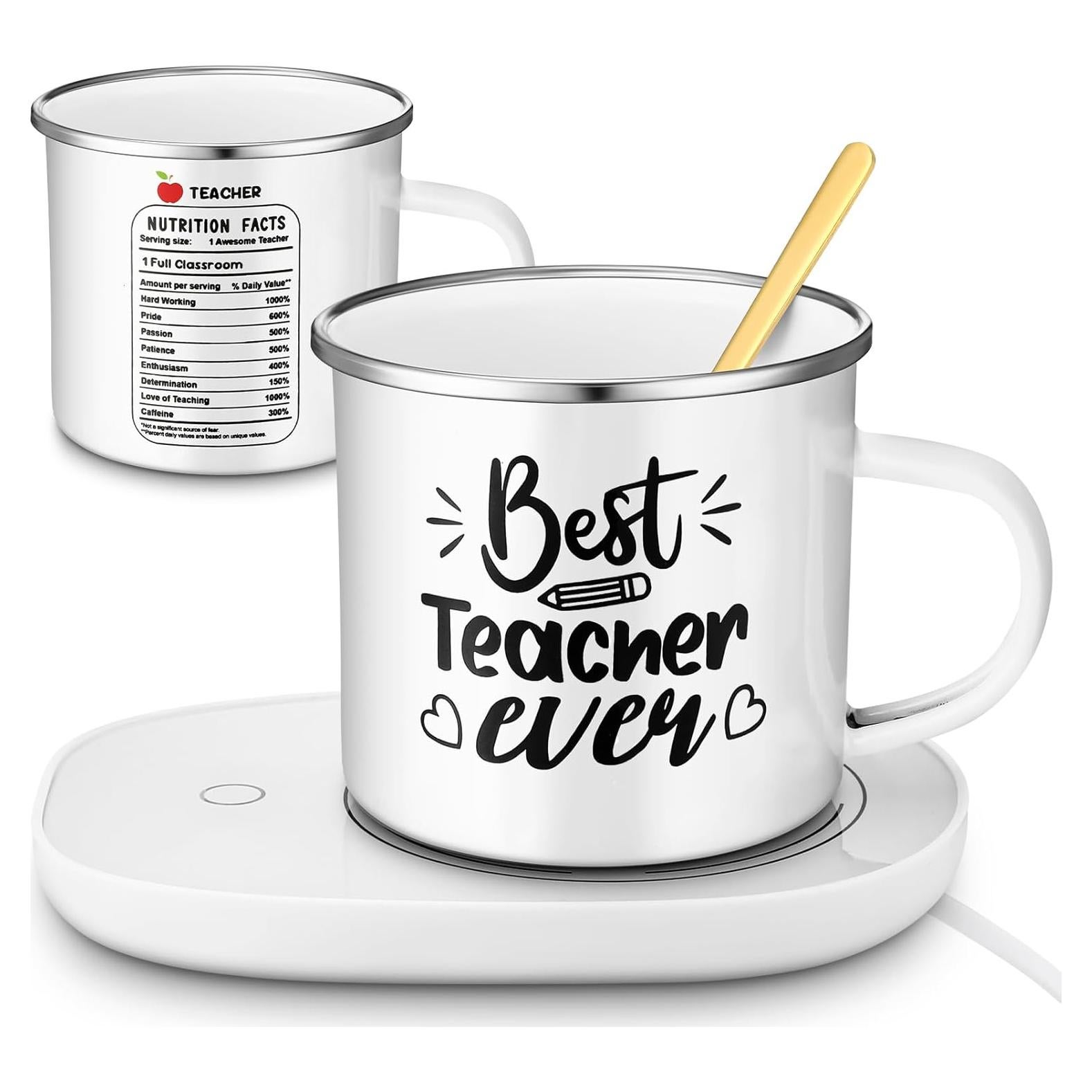 Juego de Regalo para Maestros Taza Cerámica 340ml Calentador