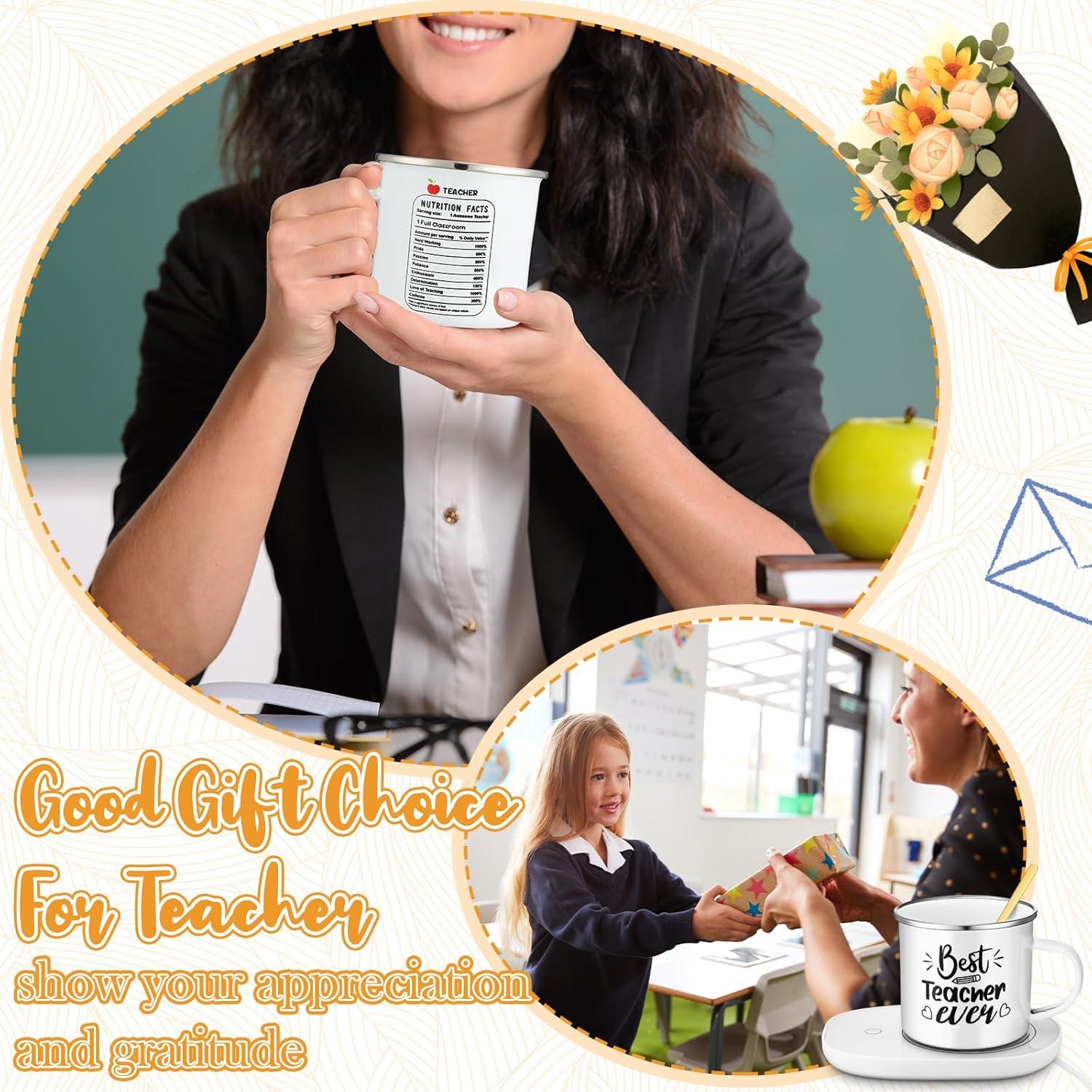 Juego de Regalo para Maestros Taza Cerámica 340ml Calentador