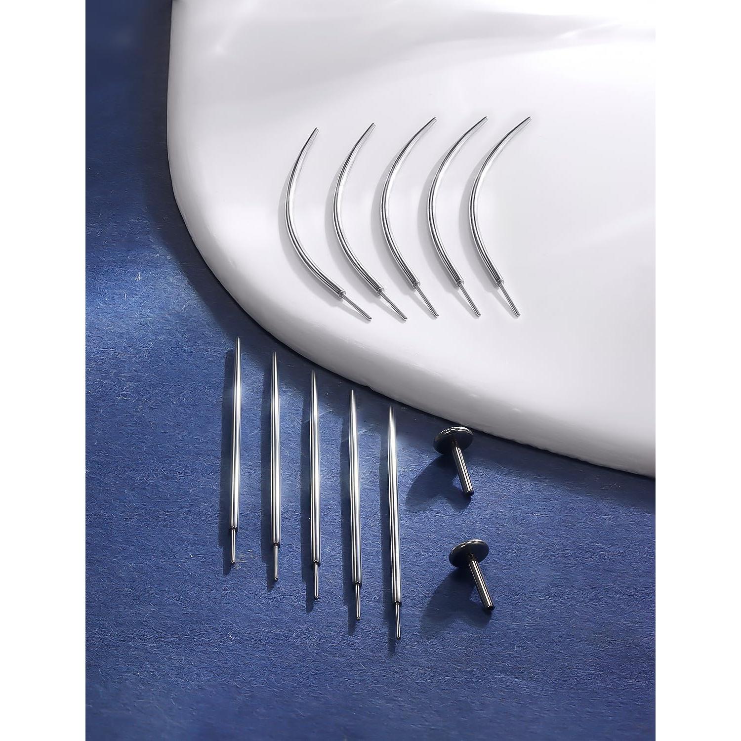 Anillo de nariz sin rosca Pnsgisr 20G acero quirúrgico