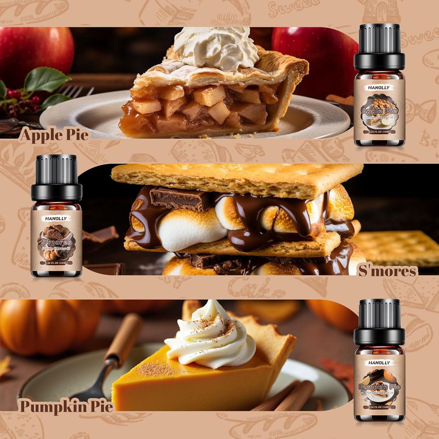 Juego de Aceites Esenciales de Panadería Hanolly - 6 Fragancias