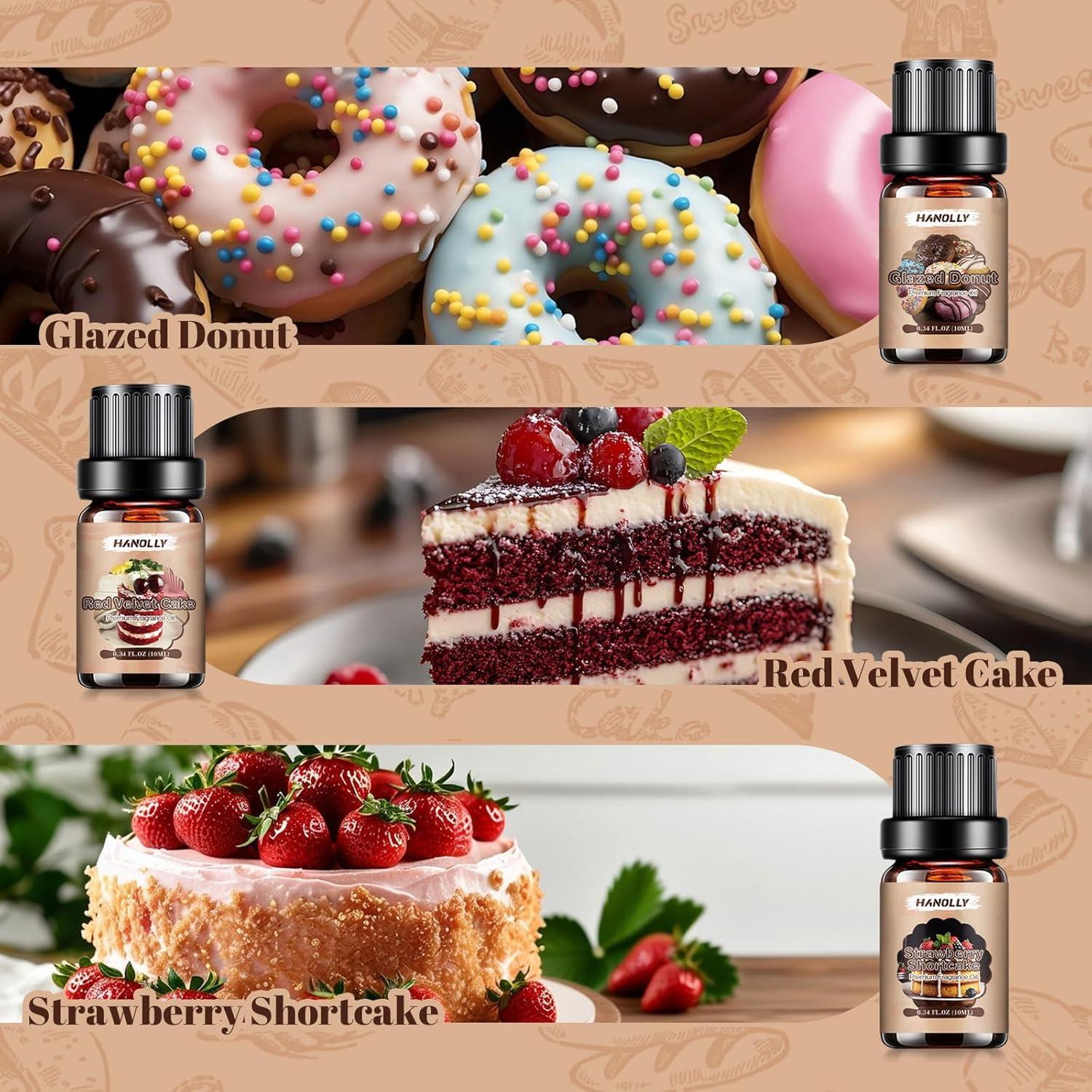 Juego de Aceites Esenciales de Panadería Hanolly - 6 Fragancias