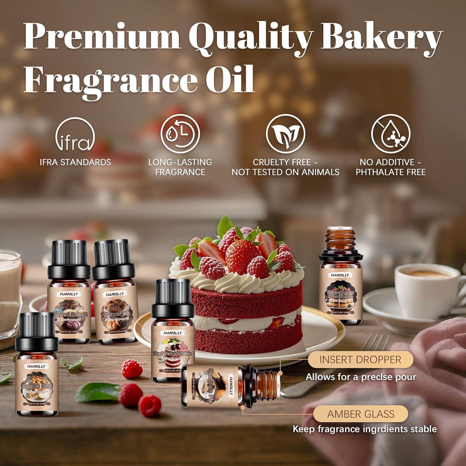 Juego de Aceites Esenciales de Panadería Hanolly - 6 Fragancias