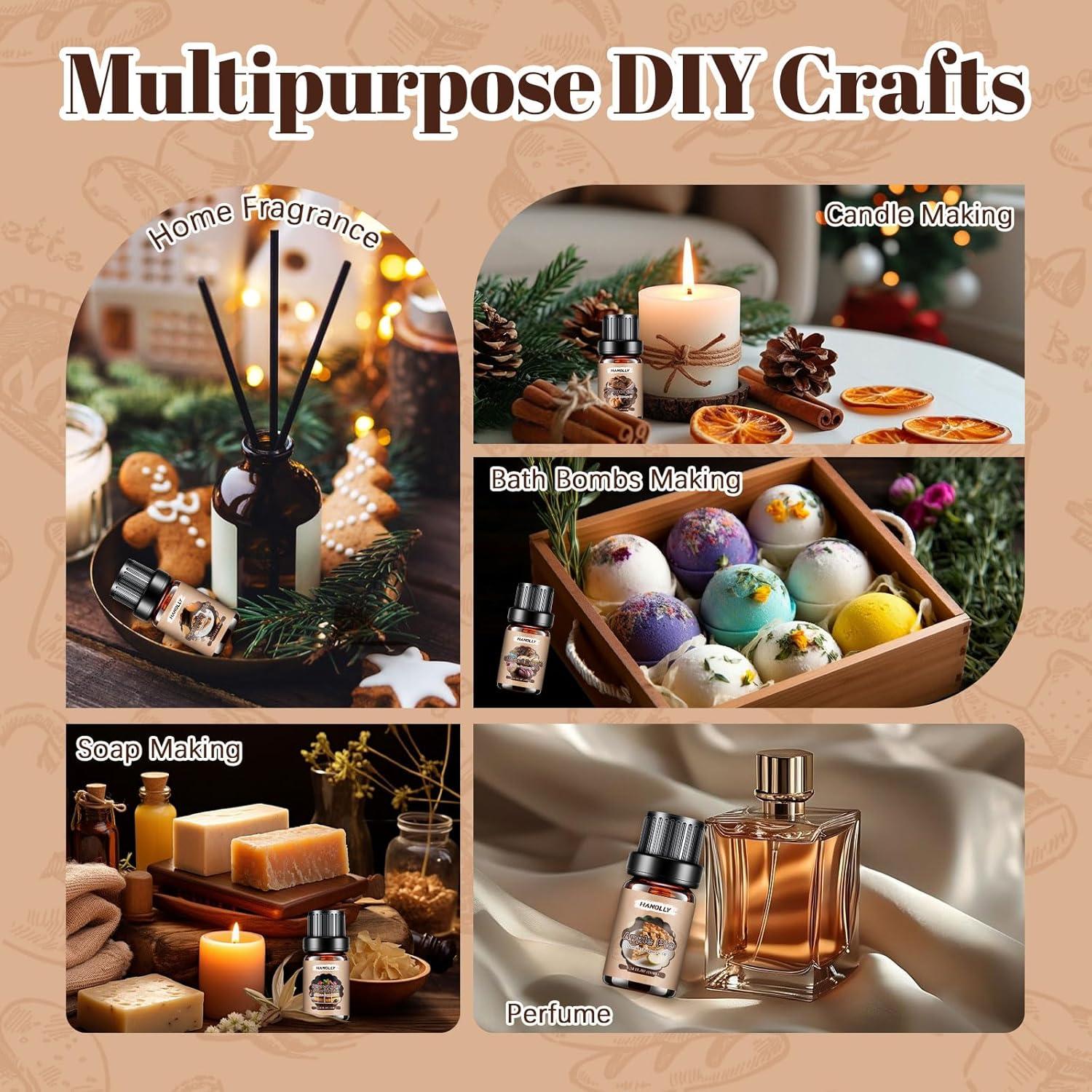 Juego de Aceites Esenciales de Panadería Hanolly - 6 Fragancias