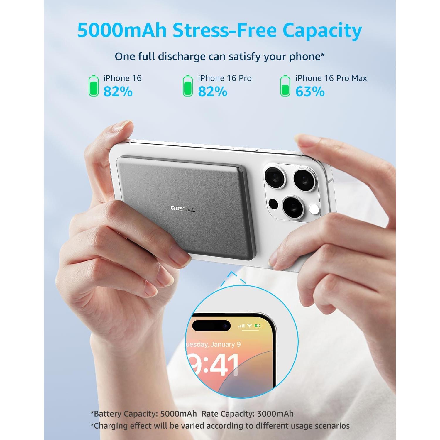 Batería portátil Air MagSafe 5000mAh Carga Inalámbrica iPhone