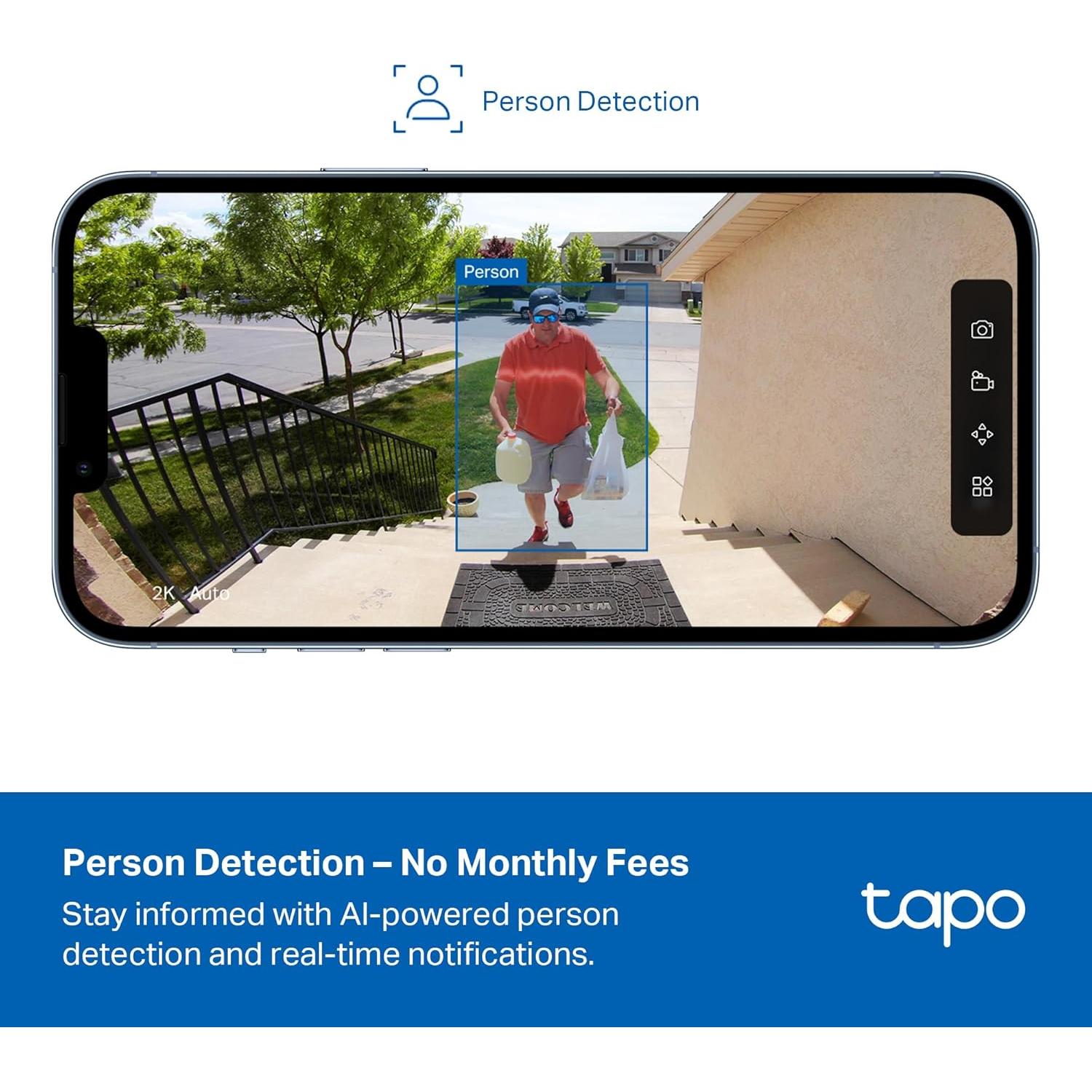 Cámara de Seguridad Inalámbrica Tapo C401 1080P Batería 180 Días