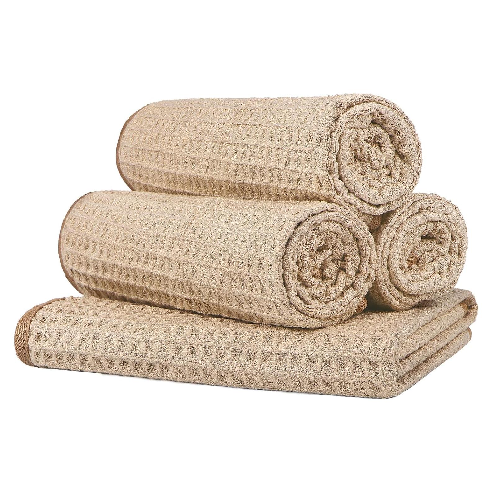 Toallas de Gimnasio HOMEXCEL Microfibra 4 Piezas 38x63 cm