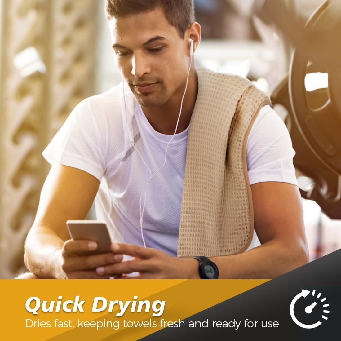 Toallas de Gimnasio HOMEXCEL Microfibra 4 Piezas 38x63 cm