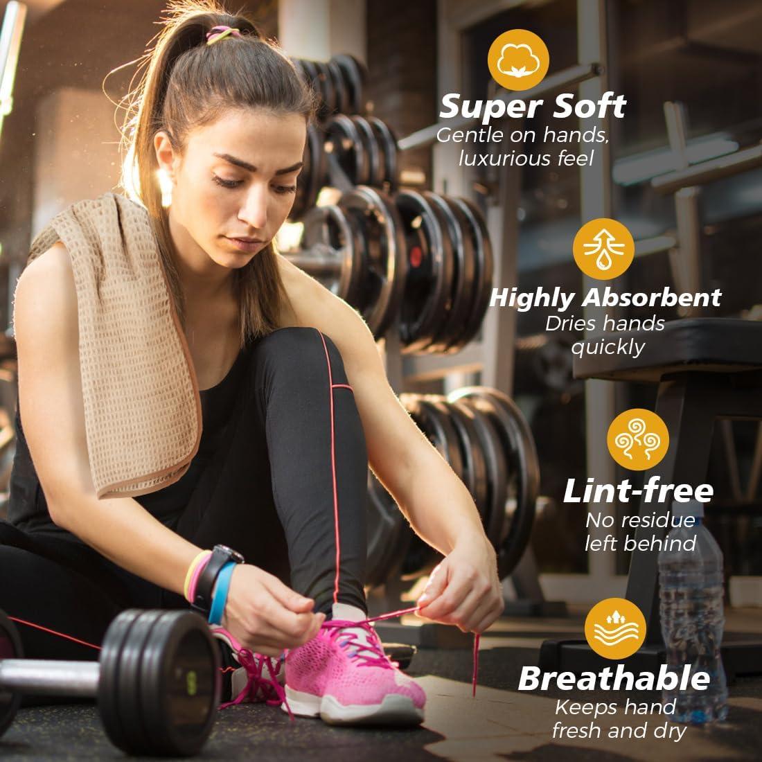 Toallas de Gimnasio HOMEXCEL Microfibra 4 Piezas 38x63 cm