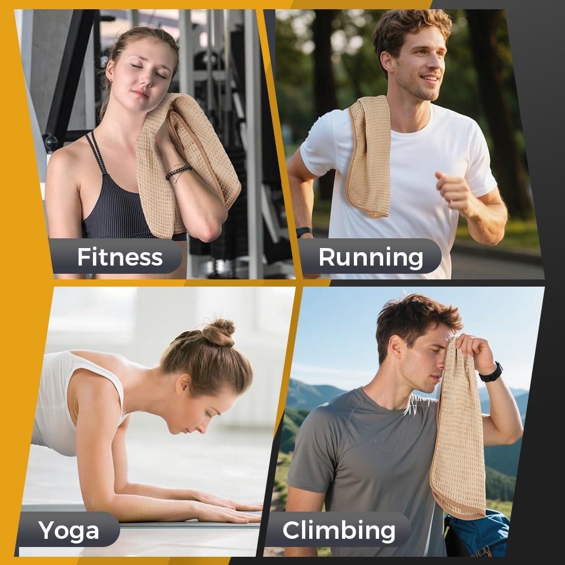 Toallas de Gimnasio HOMEXCEL Microfibra 4 Piezas 38x63 cm