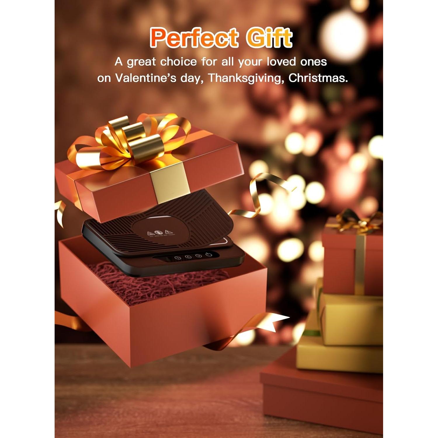 Calentador de Tazas Misby 50W con 6 Temperaturas y Apagado Automático