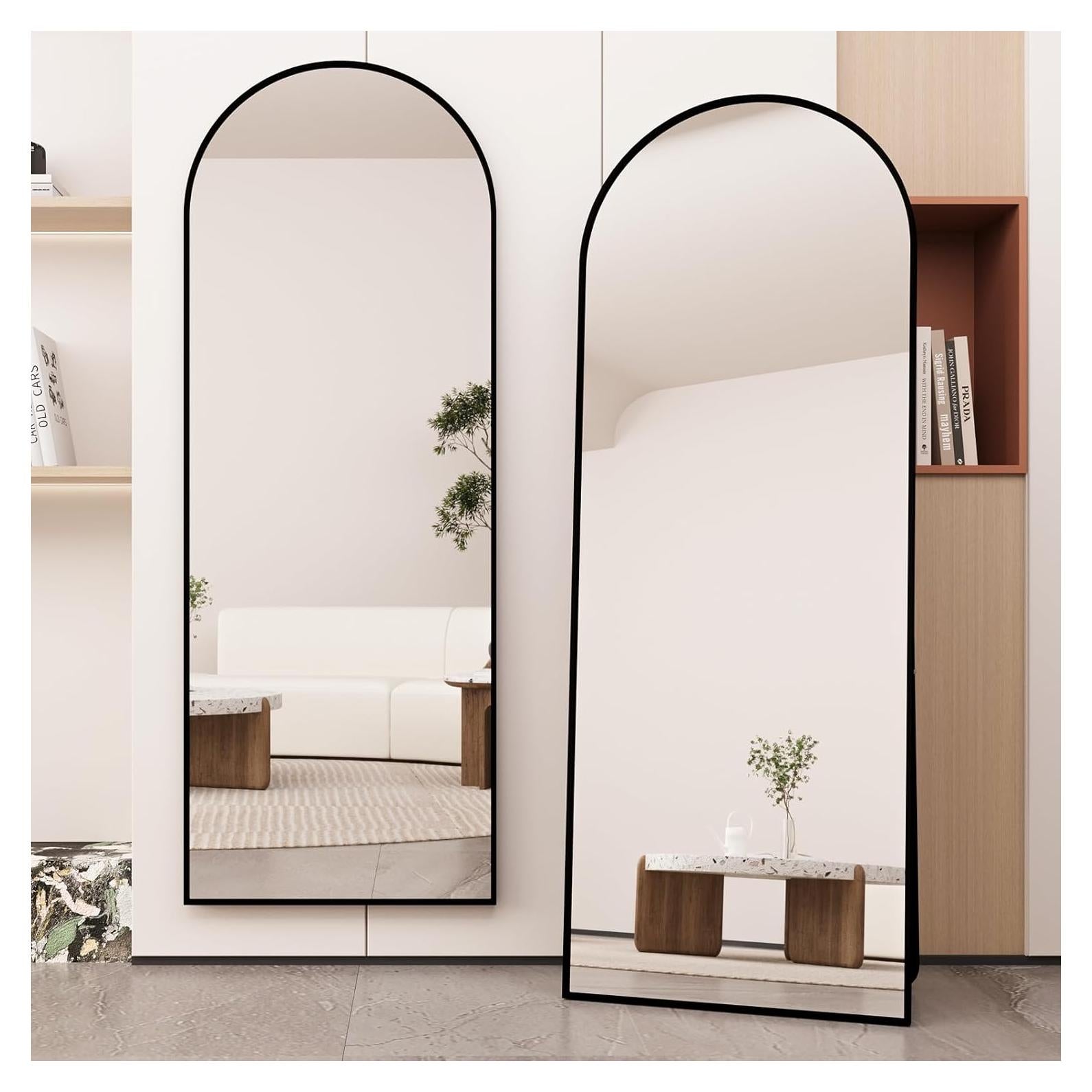 Espejo de Cuerpo Completo Beauty4U 165x61 cm Negro Arco