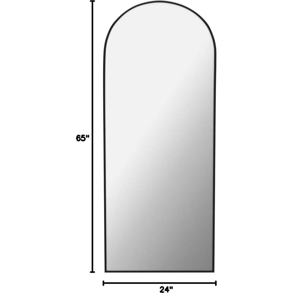 Espejo de Cuerpo Completo Beauty4U 165x61 cm Negro Arco