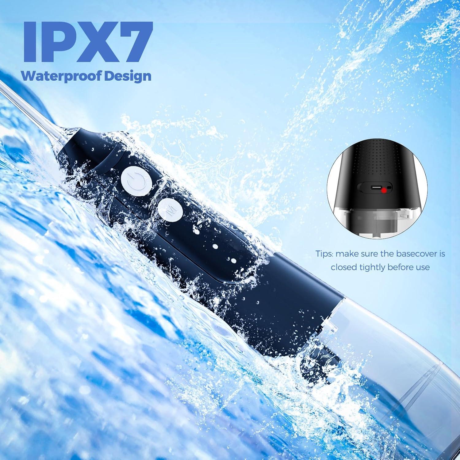 Irrigador Oral Inalámbrico URSMILEKIT Negro 350ml IPX7