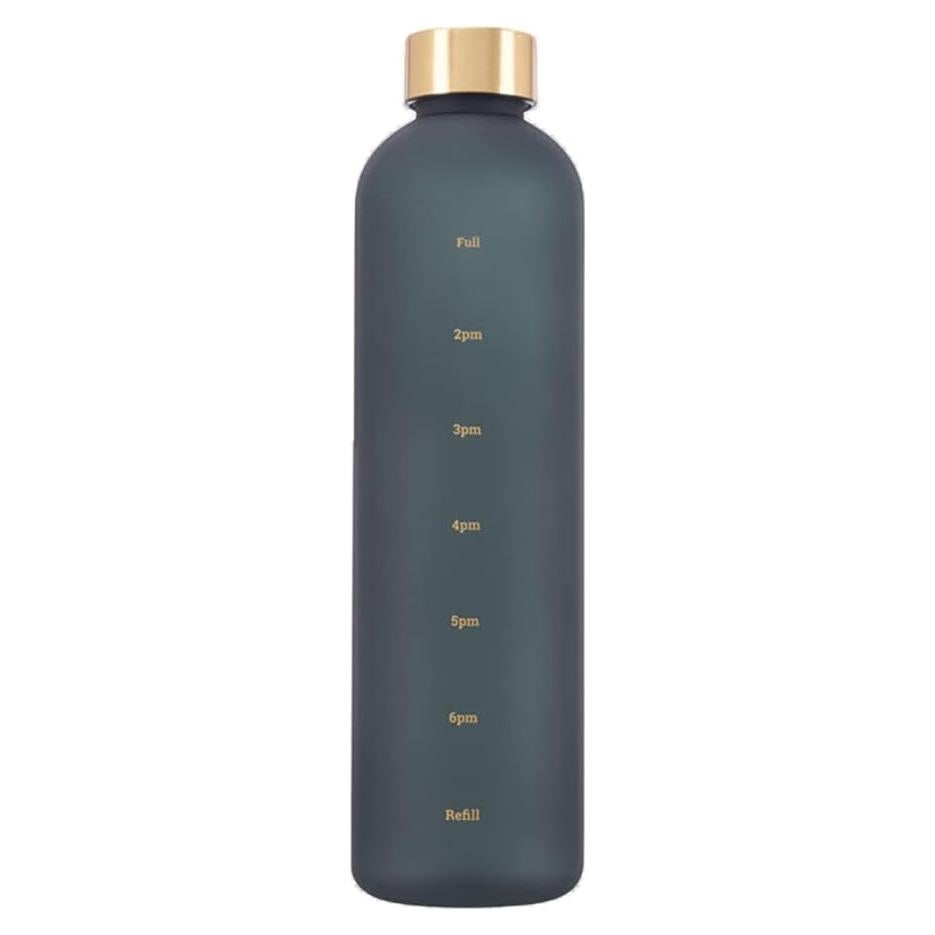 Botella de Agua Eforcase 1L con Marcador de Tiempo Antideslizante