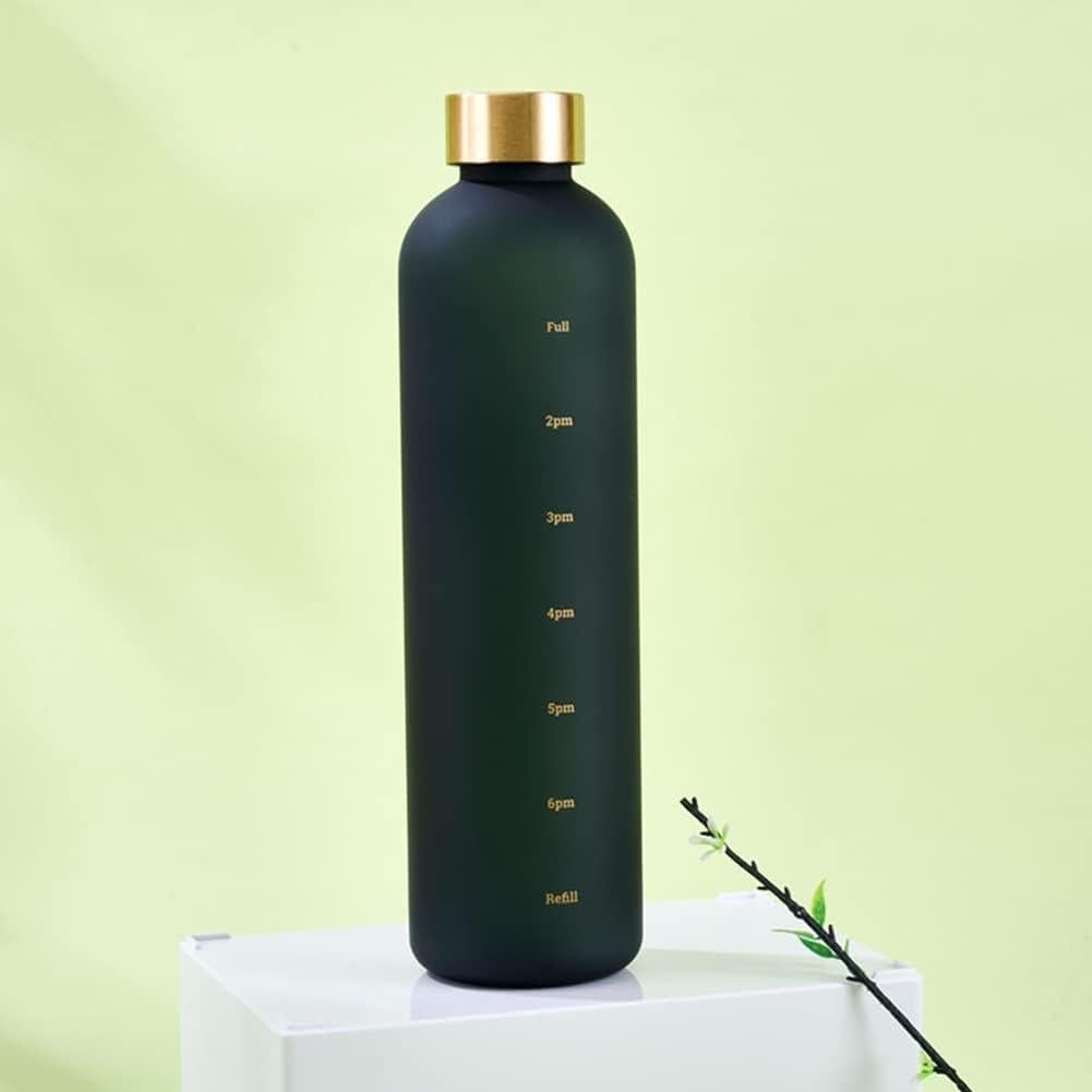 Botella de Agua Eforcase 1L con Marcador de Tiempo Antideslizante