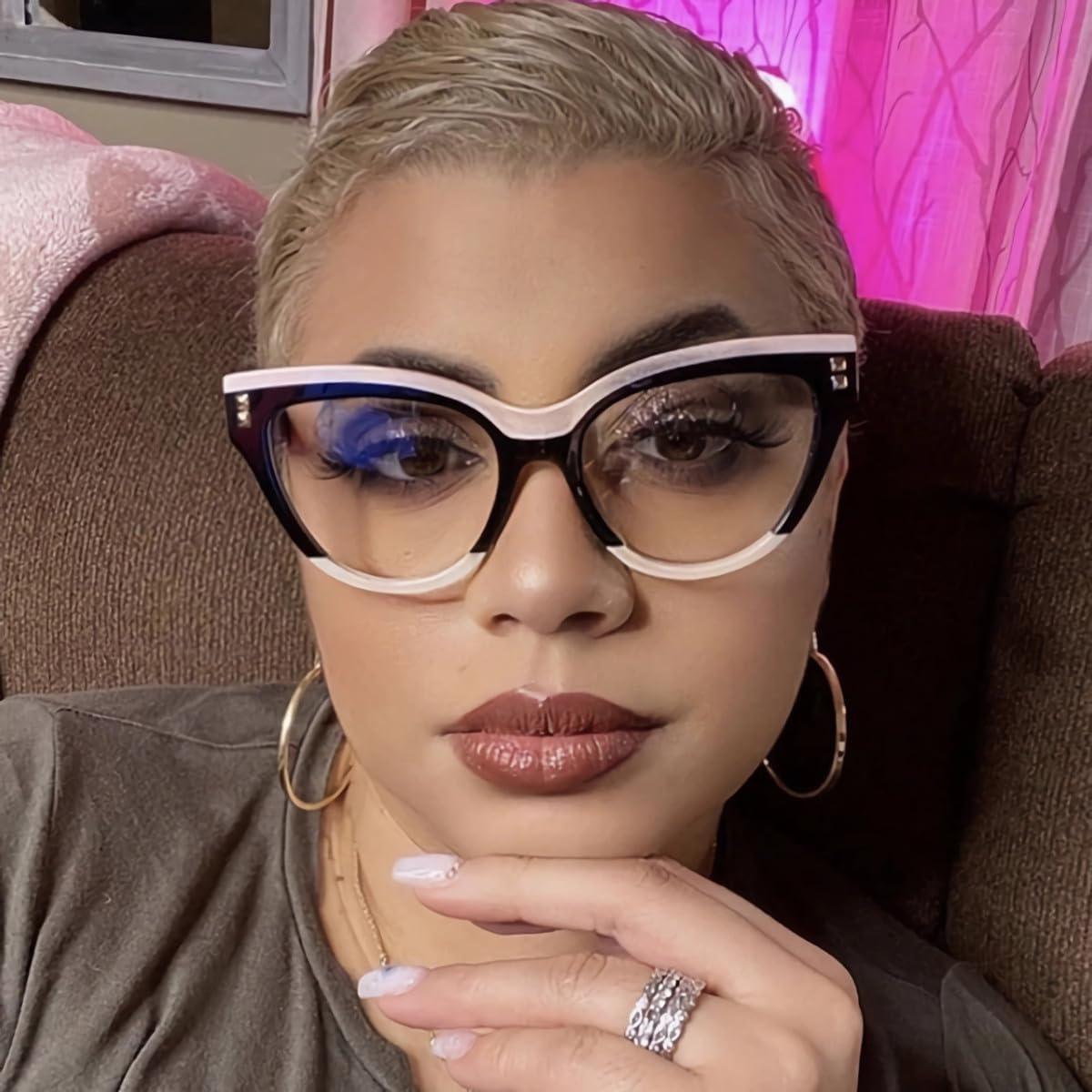 Paquete de 3 Gafas de Ojo de Gato Sin Prescripción para Mujeres