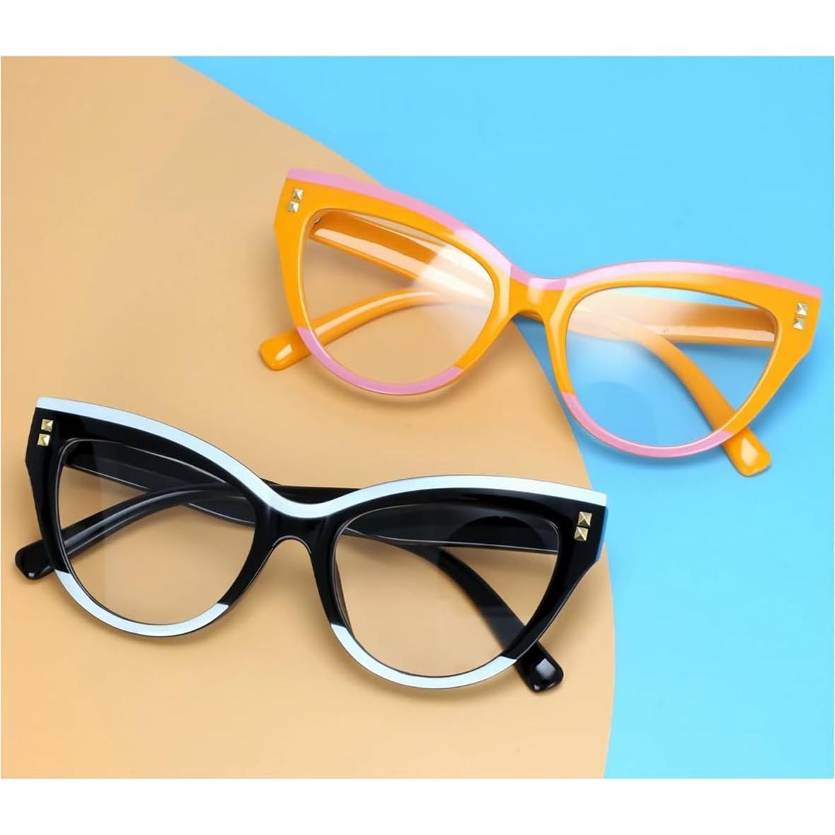 Paquete de 3 Gafas de Ojo de Gato Sin Prescripción para Mujeres