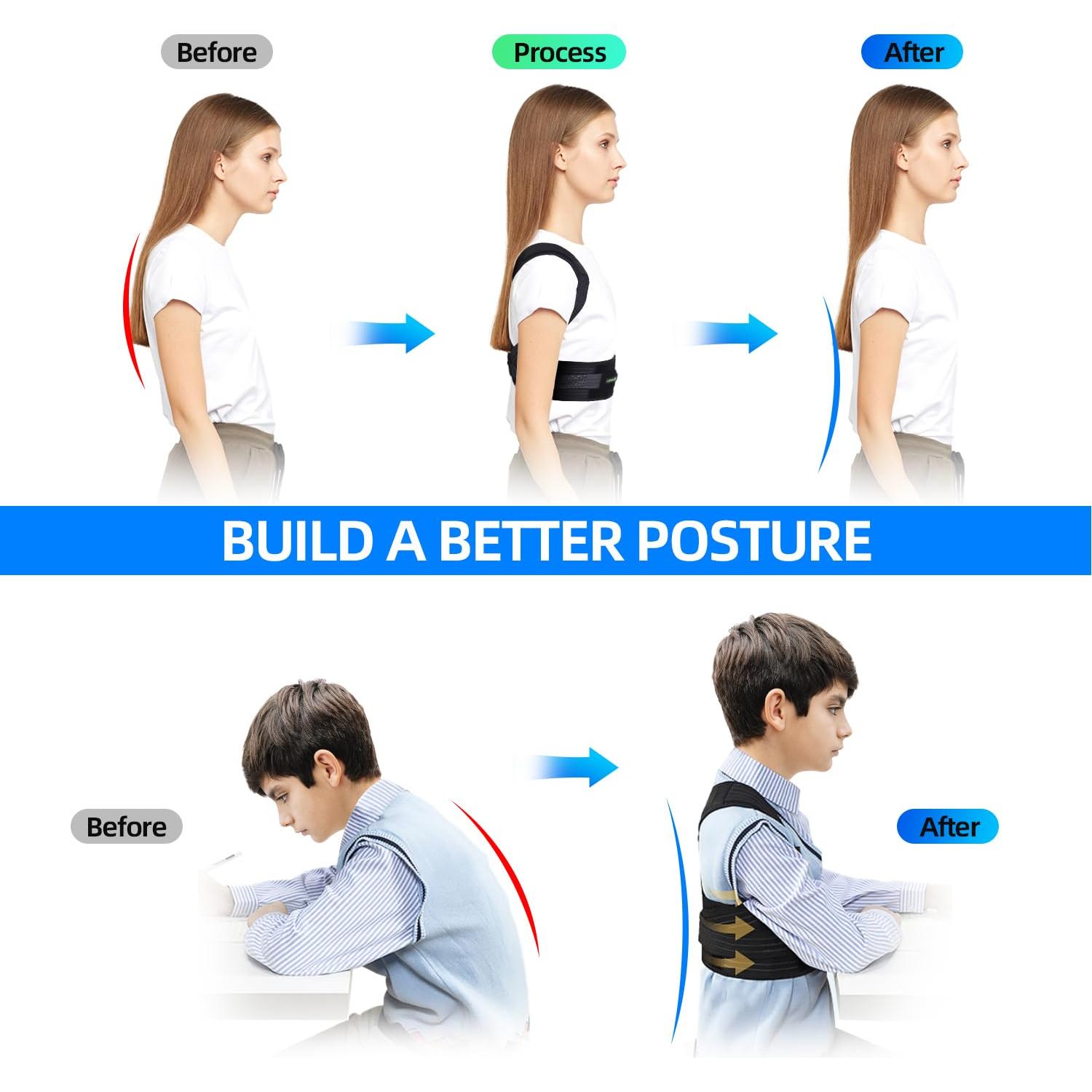 Corrector de Postura Lexniush para Niños y Adolescentes - Ajustable