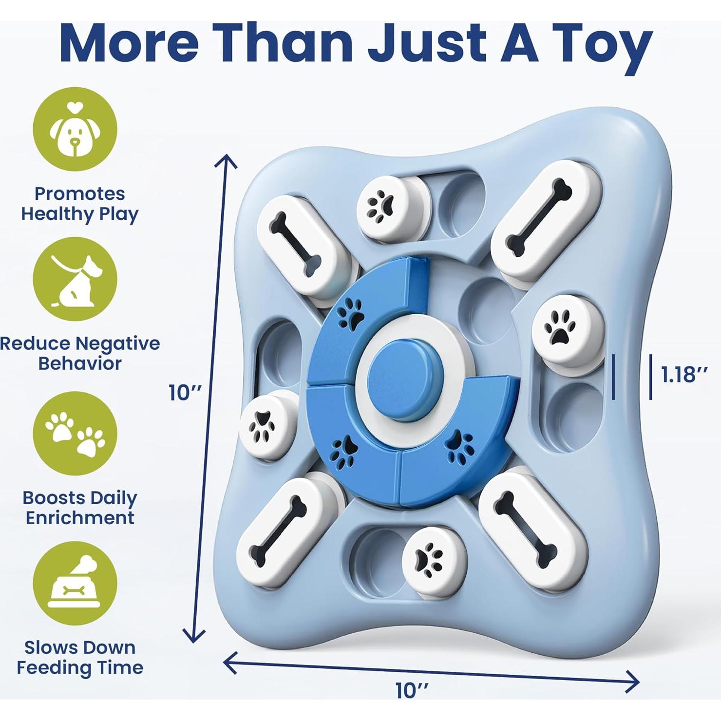 Juguete Interactivo para Perros PawsPik - Alimentador Lento 25.4 cm