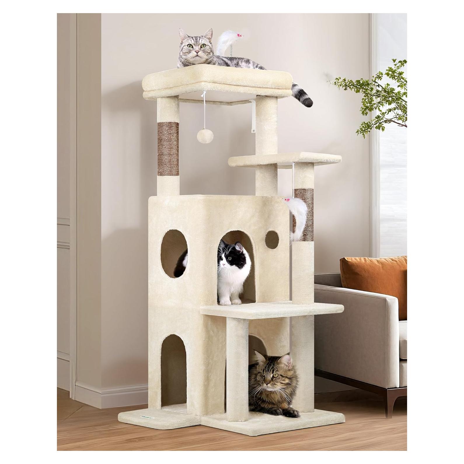 Torre de Árbol para Gatos Globlazer FC50 Beige 127 cm