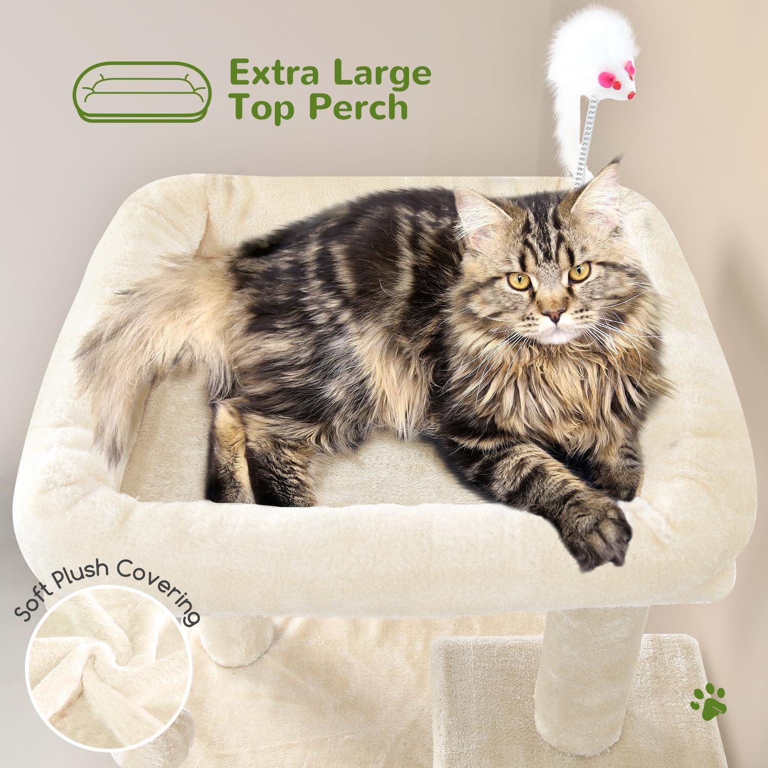 Torre de Árbol para Gatos Globlazer FC50 Beige 127 cm